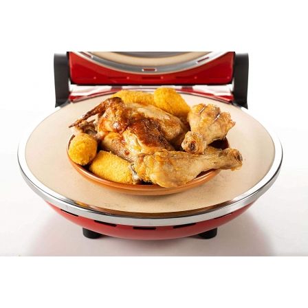 Ariete 909 Mini Horno para Pizza con Piedra Refractaria, Rojo y Negro